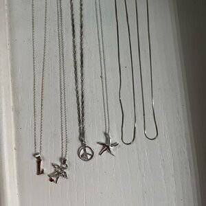 Sterling Silver/925 Necklace Lot